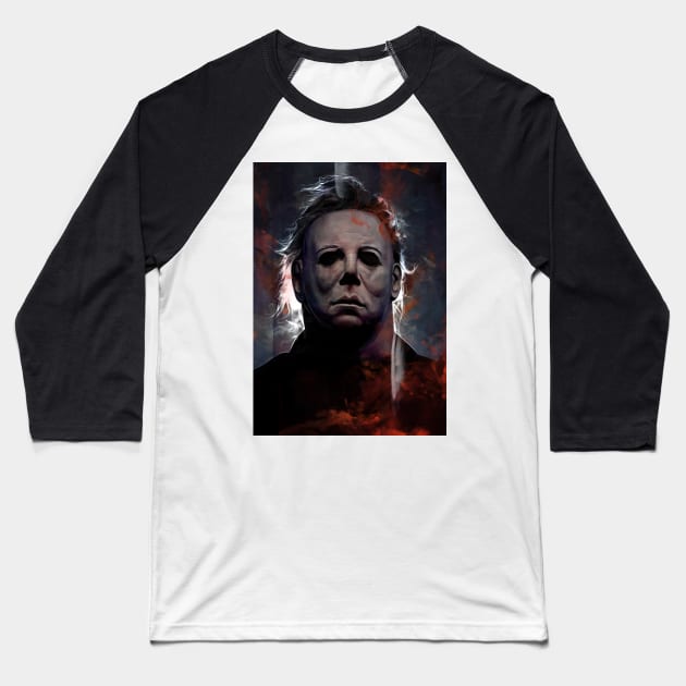 Michael Myers Baseball T-Shirt by dmitryb1